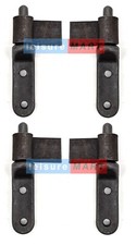 2 X Pairs of Weld On Trailer Hinges 60mm Long Supplied with Bolt on Hinge Posts