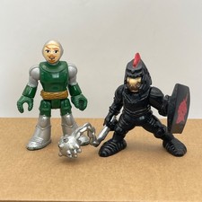 Fisher-Price Imaginext Black Knight Dragon Castle Archer Horse Green Figures #T