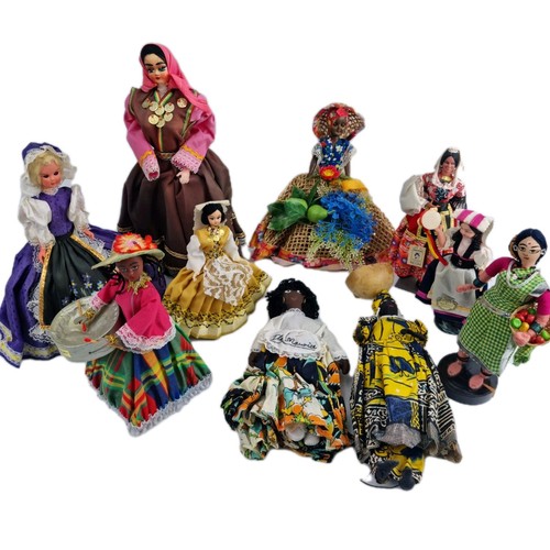 Vintage ethnic folk dolls job - vintage,
