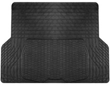 Large Durable Black Rubber Car Boot Mat Liner for Ford Mondeo Estate -Trim Lines