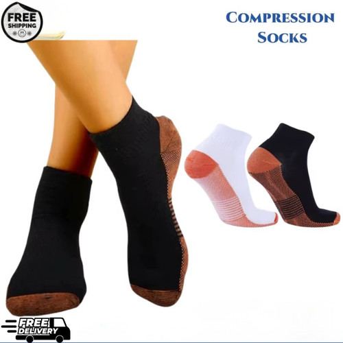 Copper compression ankle socks - ankle,