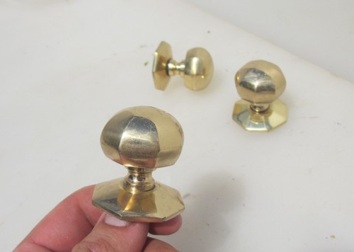 Vintage brass cabinet knob - vintage,