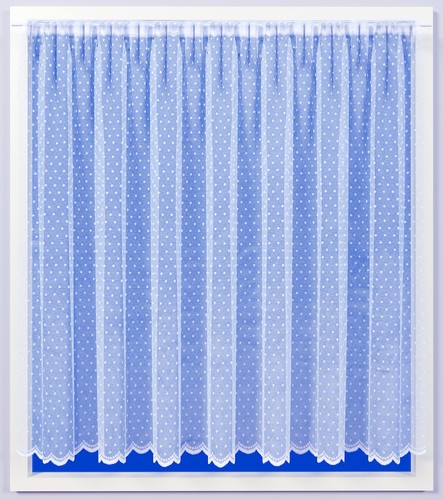 Dotty white net - , made