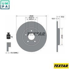 2x BRAKE DISC 92286003 FOR VW