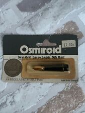 Vintage Osmiroid Easy Change Fountain Pen Nib Unit, 22carat gold plate Italic