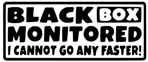 Black box fitted vinyl decal - fitted,