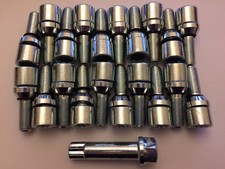 WOBBLE ALLOY WHEEL BOLTS + KEY TUNER INTERNAL 20 X M12X1.5 FITS AUDI 57.1 