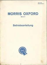 BMC MORRIS OXFORD Owners Manual Series V Owners Manual Handbook BA
