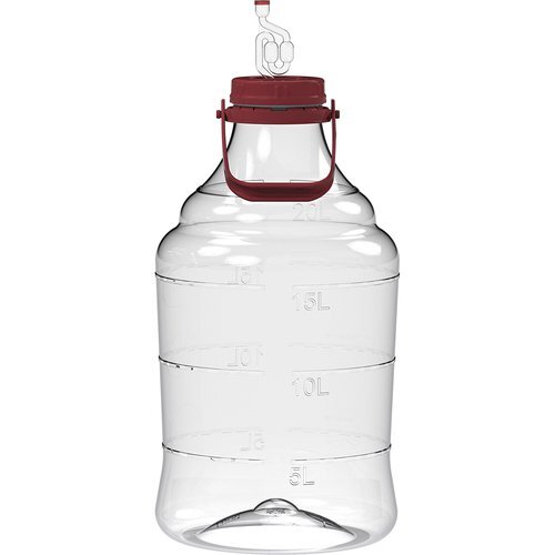 Light plastic demijohn with - demijohn,