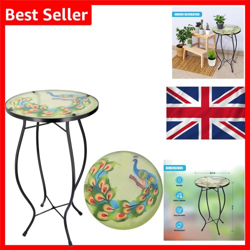 Mosaic garden table peacock - garden,