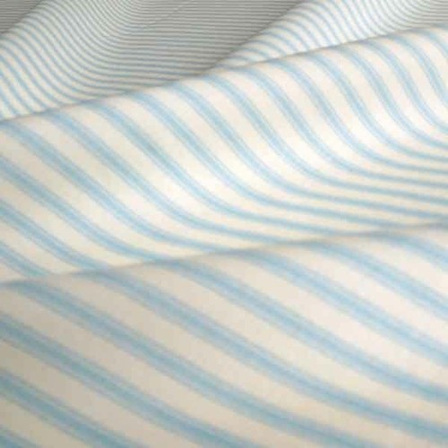 Ticking stripe fabric blue - ,