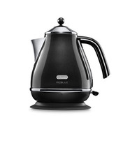De'Longhi KBOM3001BK Jug Kettle Icona Micalite 1.7L 3000W Black Stainless Steel
