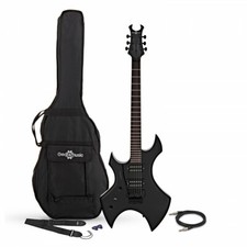 Harlem X Left Handed Electric Guitar by Gear4music Black