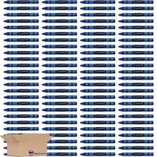 Premium Blue Crayon Bulk Value Pack Pack of 100