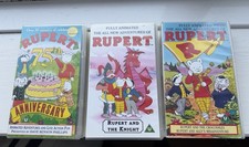 VHS Rupert the Bear Bundle X3