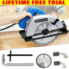 Electric Mini Circular Saw Handheld Tool Wood Tile Metal Blades Guide DIY Saws