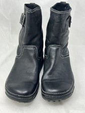 Fitflop Black Leather Boots Labelled UK 6