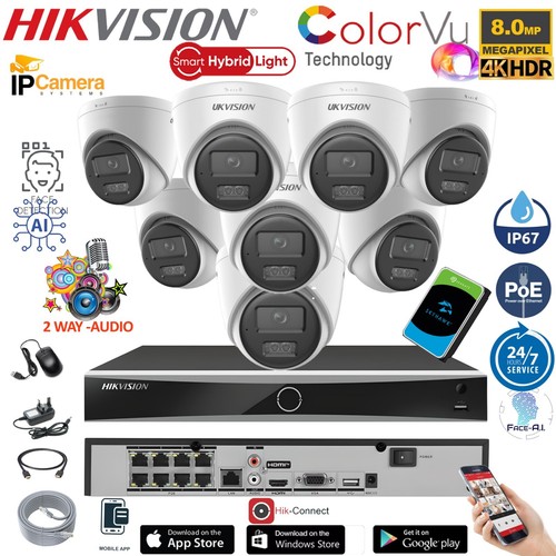 Hikvision cctv 8mp nvr - 8mp, 4k