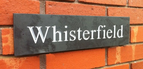 Large engraved slate house - large,