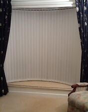 CURVED VERTICAL BLIND TRACK RAIL HEADRAIL BOW WINDOW  *FREE CHILD SAFETY DEVICE*