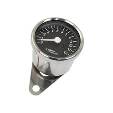 Mini Chrome Tacho Meter Gauge