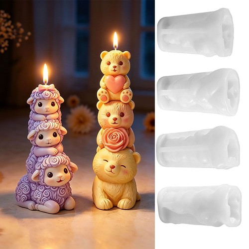 Silicone stacked animal - silicone, 3d