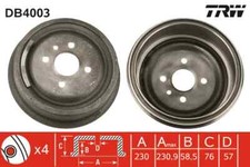 2x Brake Drum for VAUXHALL