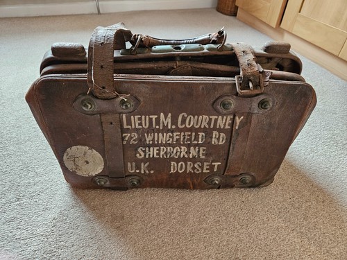 Vintage leather military - leather,
