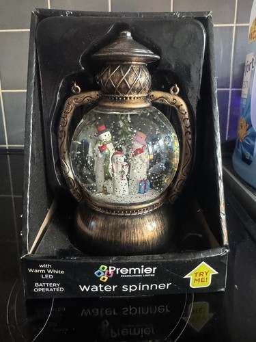 Led lanterne snow globe - snow,