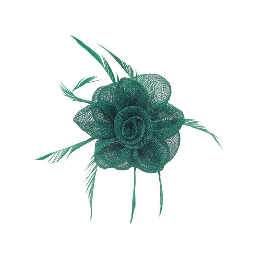 Small sinamay flower - small,