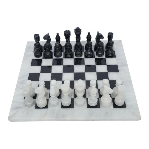 Marble chess set white black - marble, &