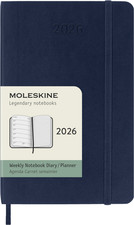 Moleskine 2026 Weekly Diary Planner Pocket Size Soft Cover Blue (9x14 cm)
