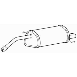 Quality rear exhaust silencer - quality,
