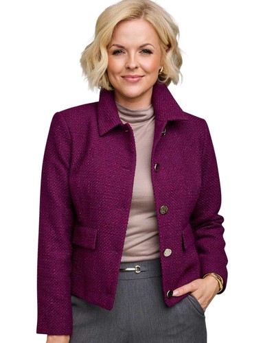 Ladies tailored lined boucle - ladies,
