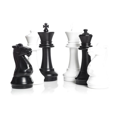Giant plastic chess set - chess,