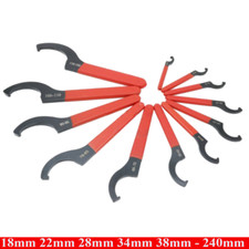 18mm - 240mm Coilover Wrench, Hook Wrenches Tools Shock Spanner Wrench C-Shape