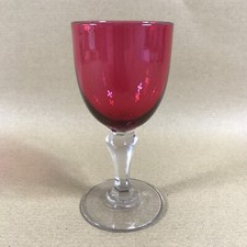 Victorian Hand Blown Cranberry