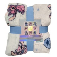 Disney Stitch & Angel Soft Plush Throw Blanket 120x150cm Primark Exclusive