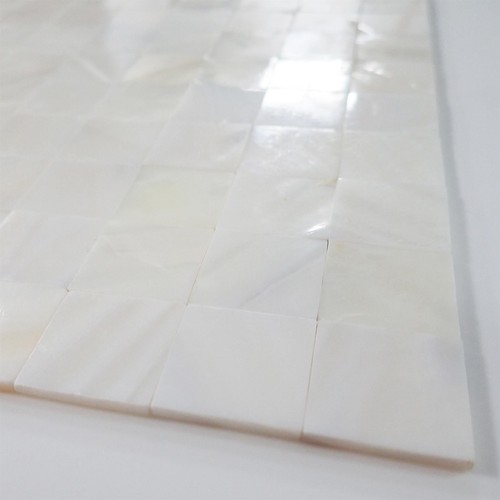 White mother pearl square - mother, of