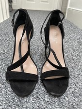 Carvela Kurt Geiger Black Velvet High Heel Shoes Size 3