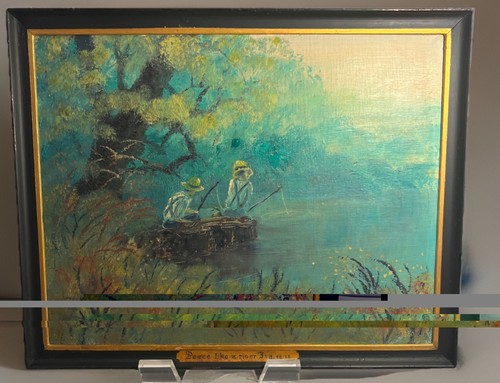 Vintage mcm impressionist oil - mcm,