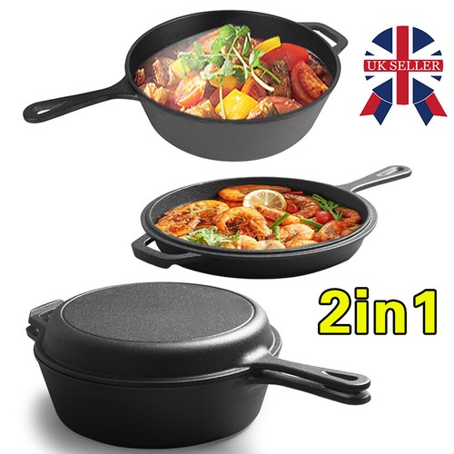 Cast iron casserole dish - iron, pot