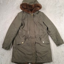 Joules Coat Womens UK 14 Green