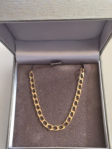 9ct gold curb - gold,