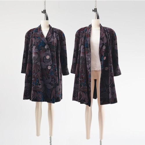 Vintage 80s floral cotton - floral,