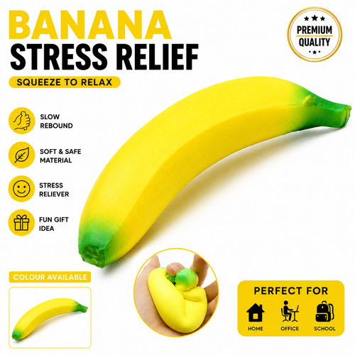 Squishy banana toy - squishy,