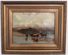 Antique 19thC oil painting
