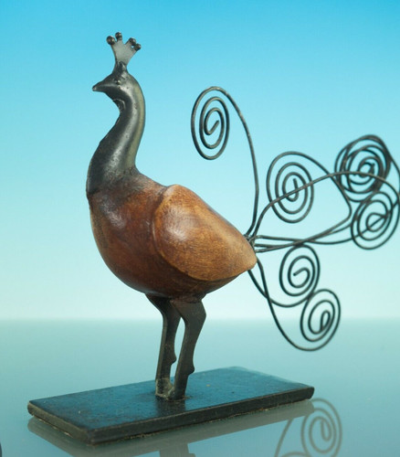 Peacock bird figurine ornament - bird,