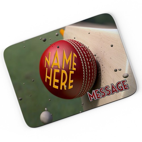 Personalised mouse mat cricket - personalised,