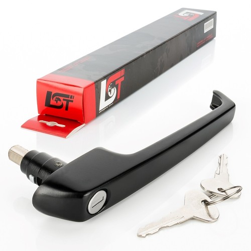 Door handle with lock front - with,